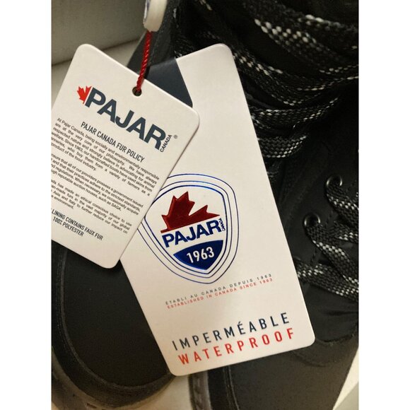 Pajar Boots Black Waterproof  Insulated Karley Women Snow 37 EUR New In Box - Picture 11 of 13